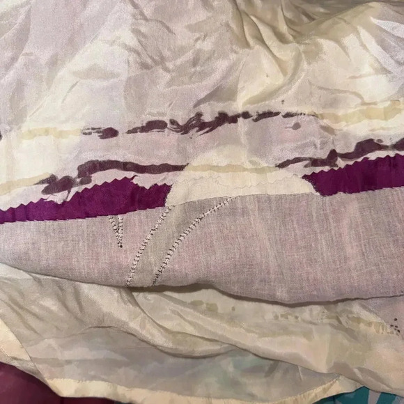 Yoana Baraschi Purple White Designer Luxury Formal Beaded Floor Length Gown Smal - Picture 7 of 15